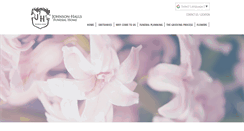 Desktop Screenshot of johnsonhallsfuneralhome.com