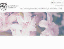 Tablet Screenshot of johnsonhallsfuneralhome.com